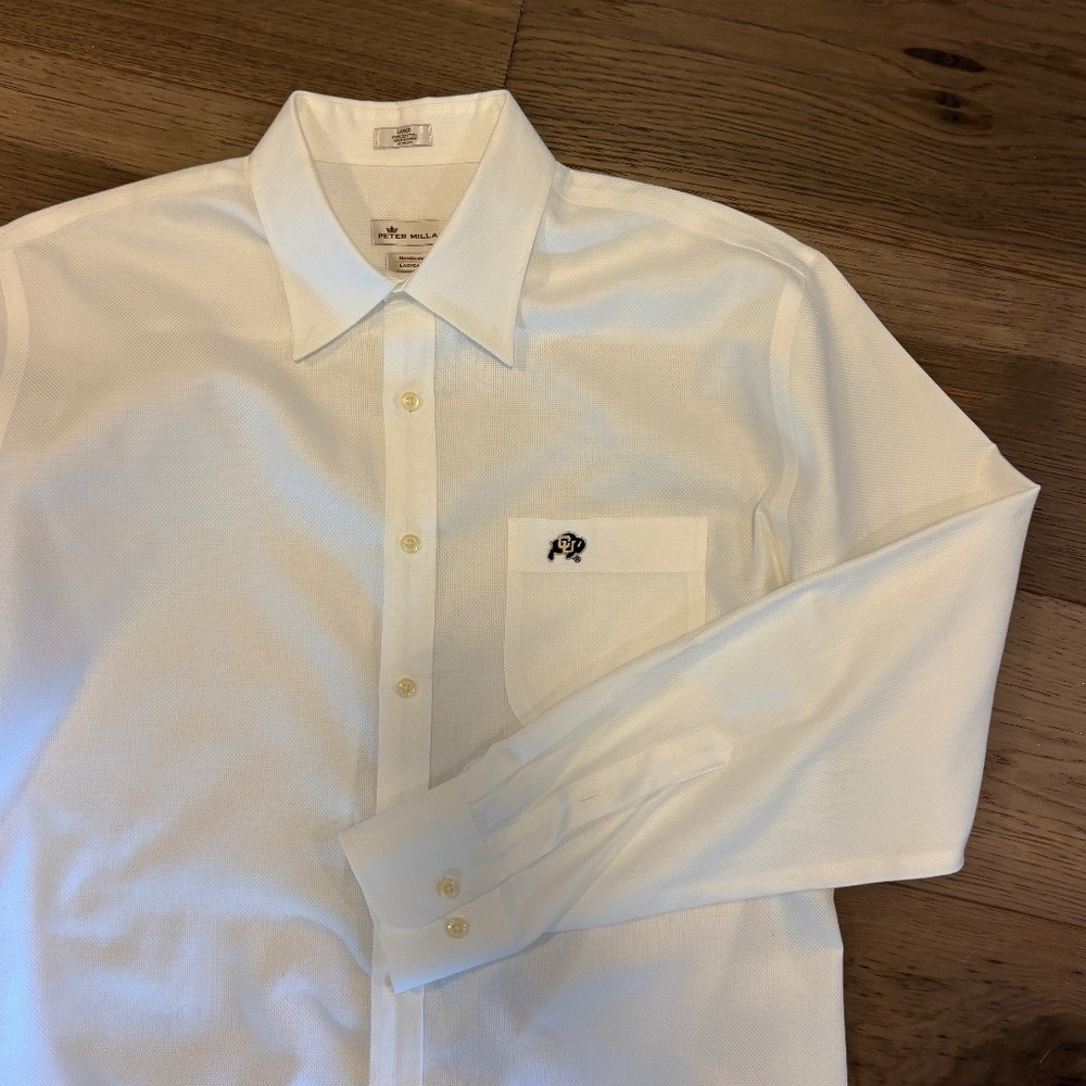 *MENS* Petter Millar Nanoluxe University of Colorado Button Down (L)